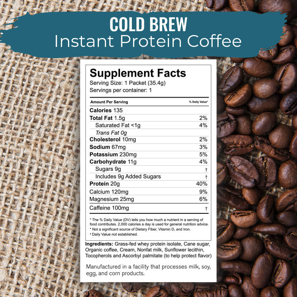 COLD BREW Instant Protein Coffee
